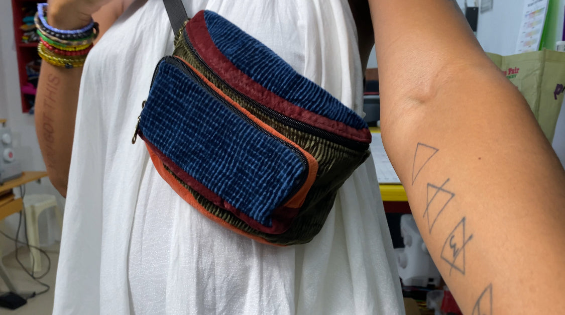 SQ012: Fanny Pack / Bum Bag PDF Sewing Pattern