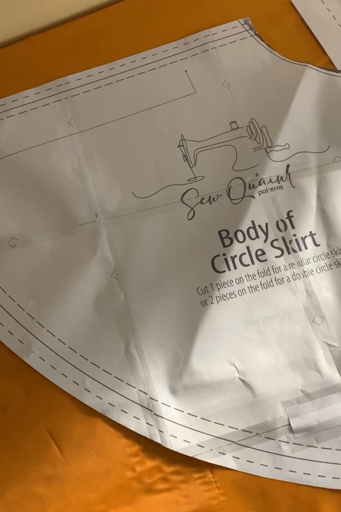 SQ001: Circle Skirt PDF Sewing Pattern