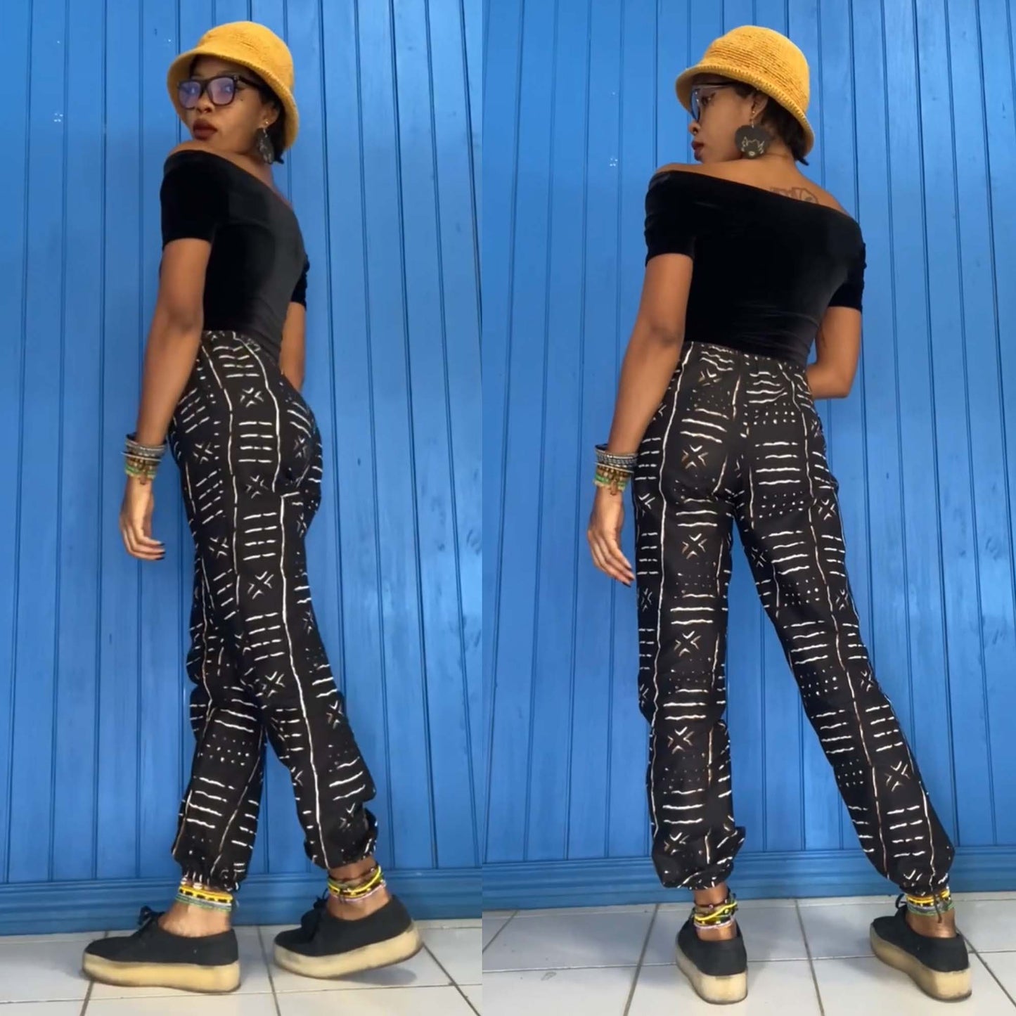 SQ002: Asili Joggers PDF Sewing Pattern (w/ Sideseam Pockets, Cargo Pockets Elastic Waistband, Elastic Hems)