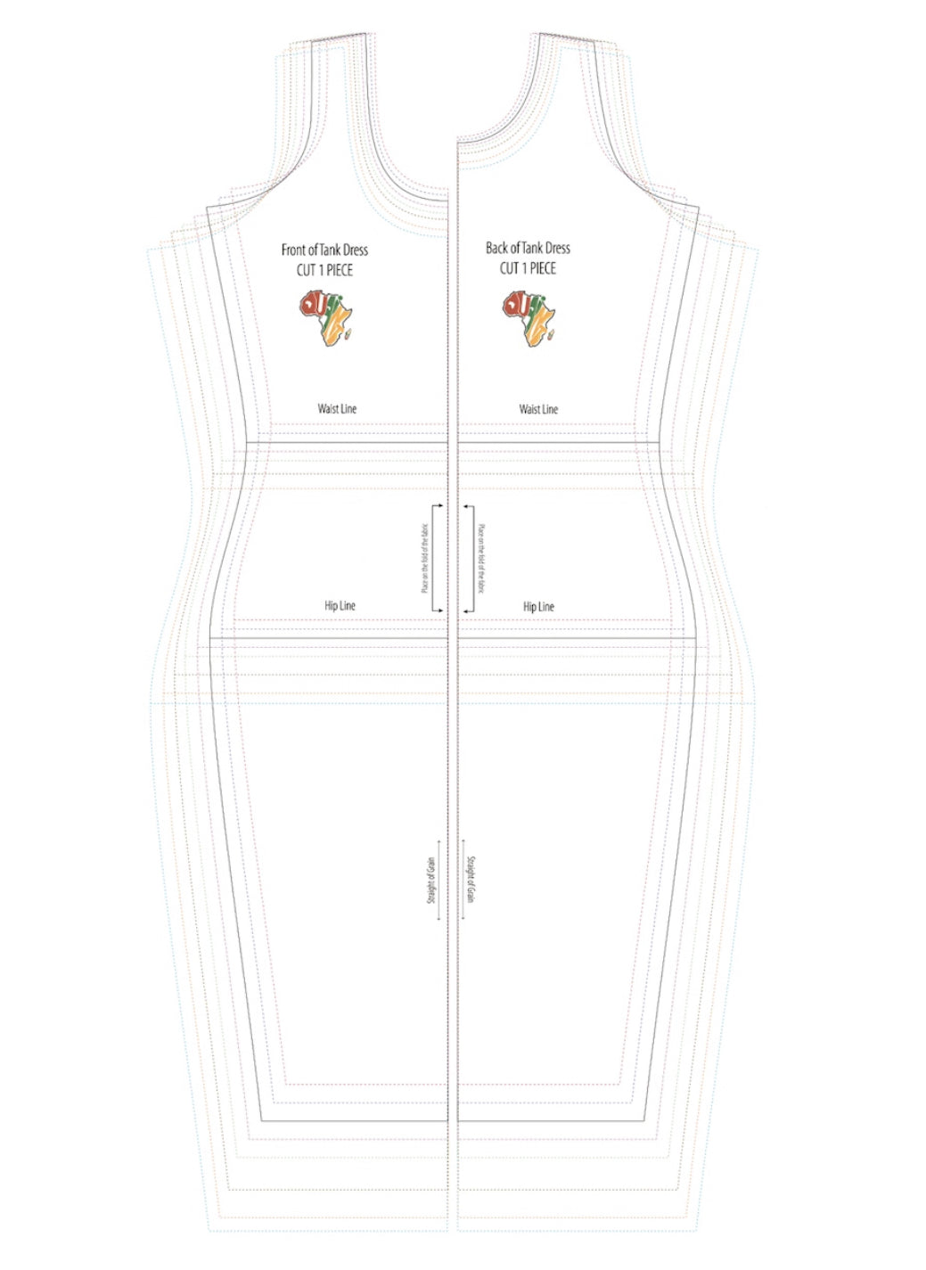 z | SQ004: Tank Dress PDF Sewing Pattern