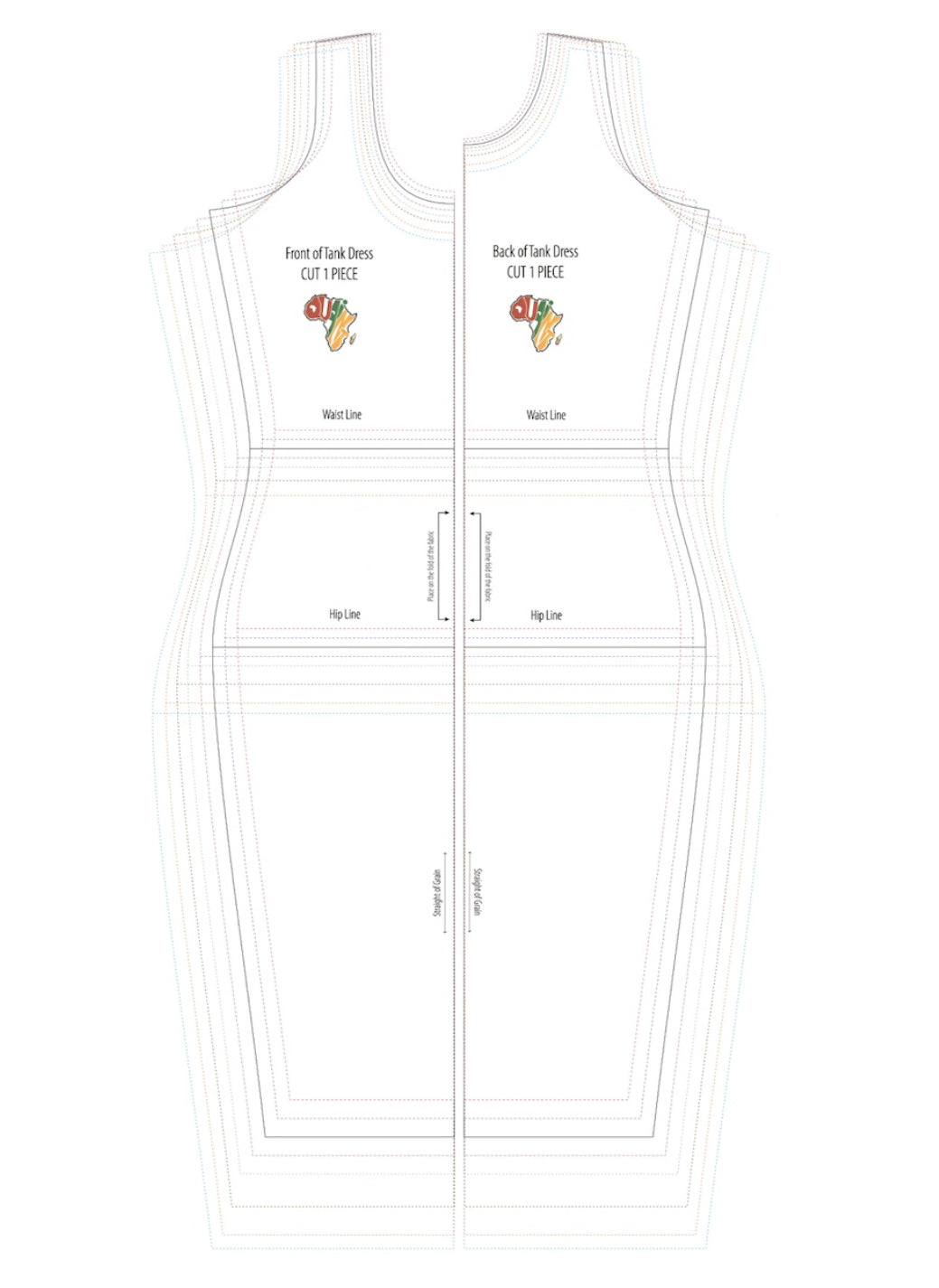 SQ004: Tank Dress PDF Sewing Pattern
