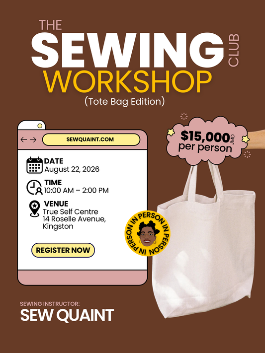 The Sewing Club Workshop: Tote Bag Edition | AUGUST 22nd 2026
