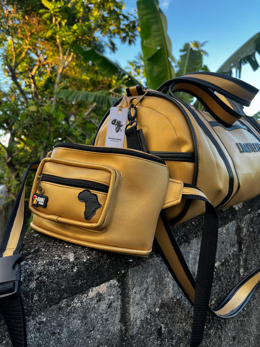 Trod Light Fanny Pack | GOLD + BLACK