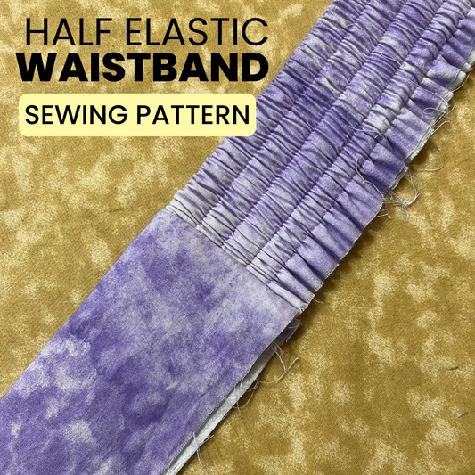Half Elastic Waistband Sewing Pattern