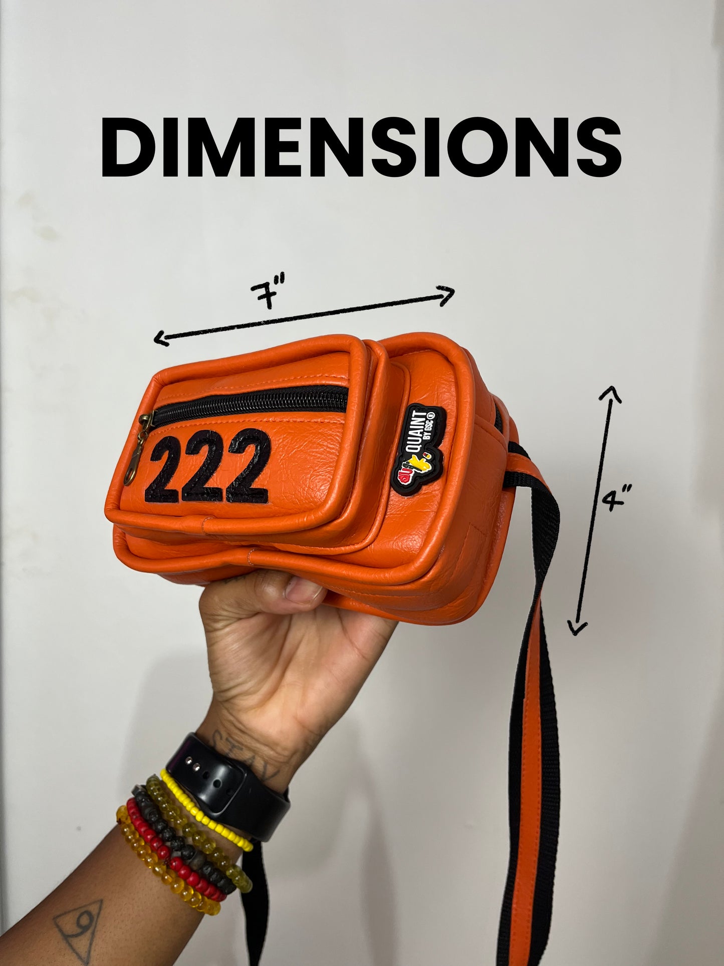 WARRIOR BELT BAG: Orange Numerology Edition