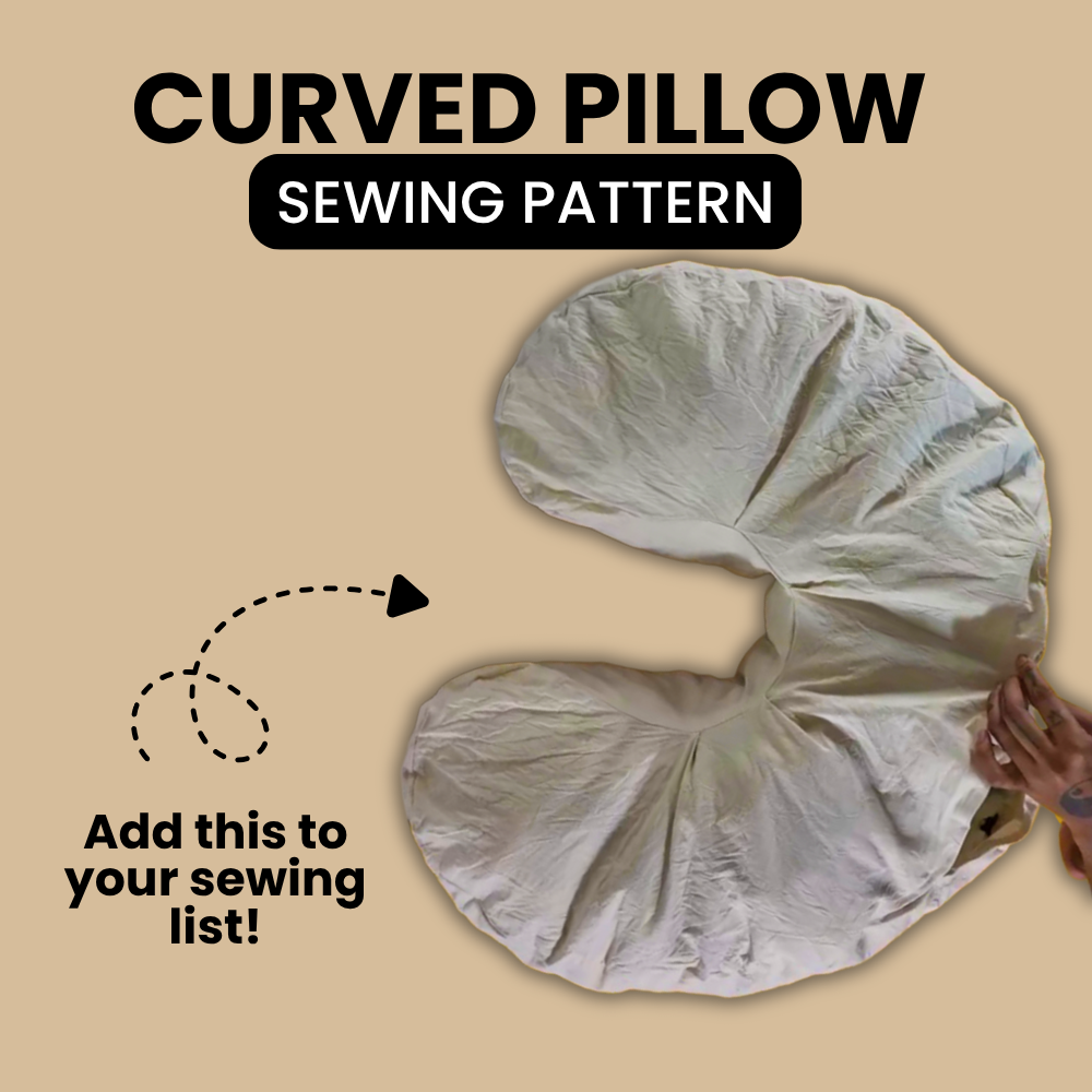 Nursing Pillow / Curved Pillow PDF Sewing Pattern