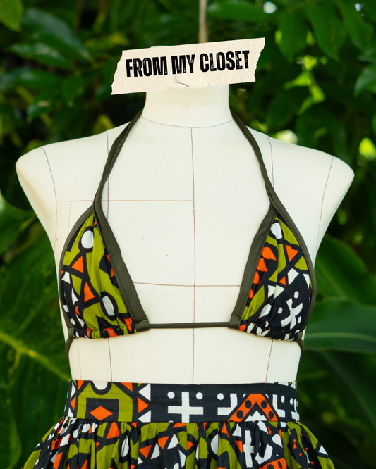 From My Closet | Green Bikini Top