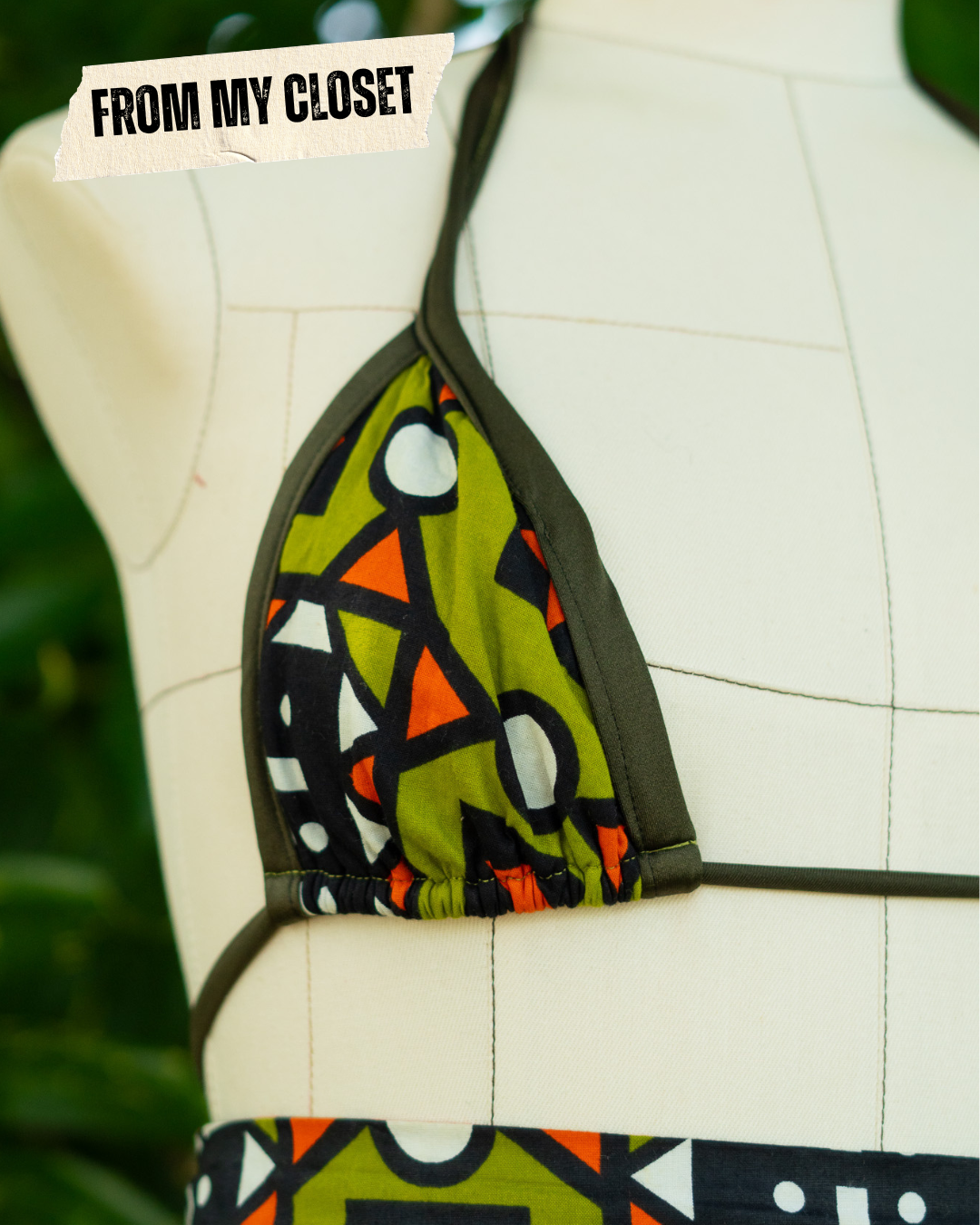 From My Closet | Green Bikini Top