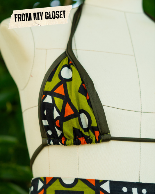 From My Closet | Green Bikini Top